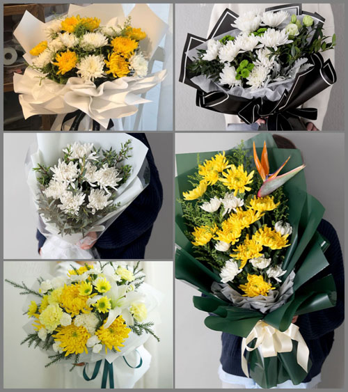 贵州遵义红花岗区三渡镇罗庄村白事花束代送